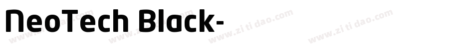 NeoTech Black字体转换